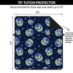 Astronaut Alien Cat Print Futon Protector