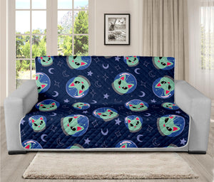 Astronaut Alien Cat Print Futon Protector