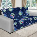 Astronaut Alien Cat Print Futon Protector