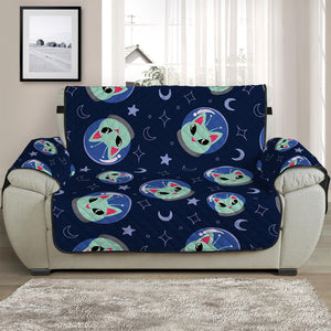 Astronaut Alien Cat Print Half Sofa Protector