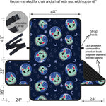 Astronaut Alien Cat Print Half Sofa Protector