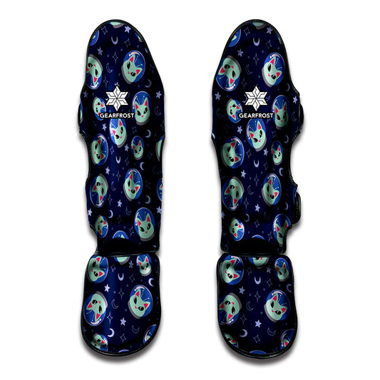 Astronaut Alien Cat Print Muay Thai Shin Guard