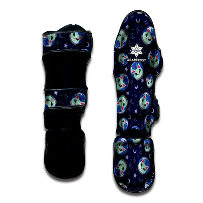 Astronaut Alien Cat Print Muay Thai Shin Guard