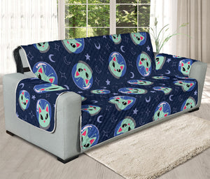 Astronaut Alien Cat Print Oversized Sofa Protector