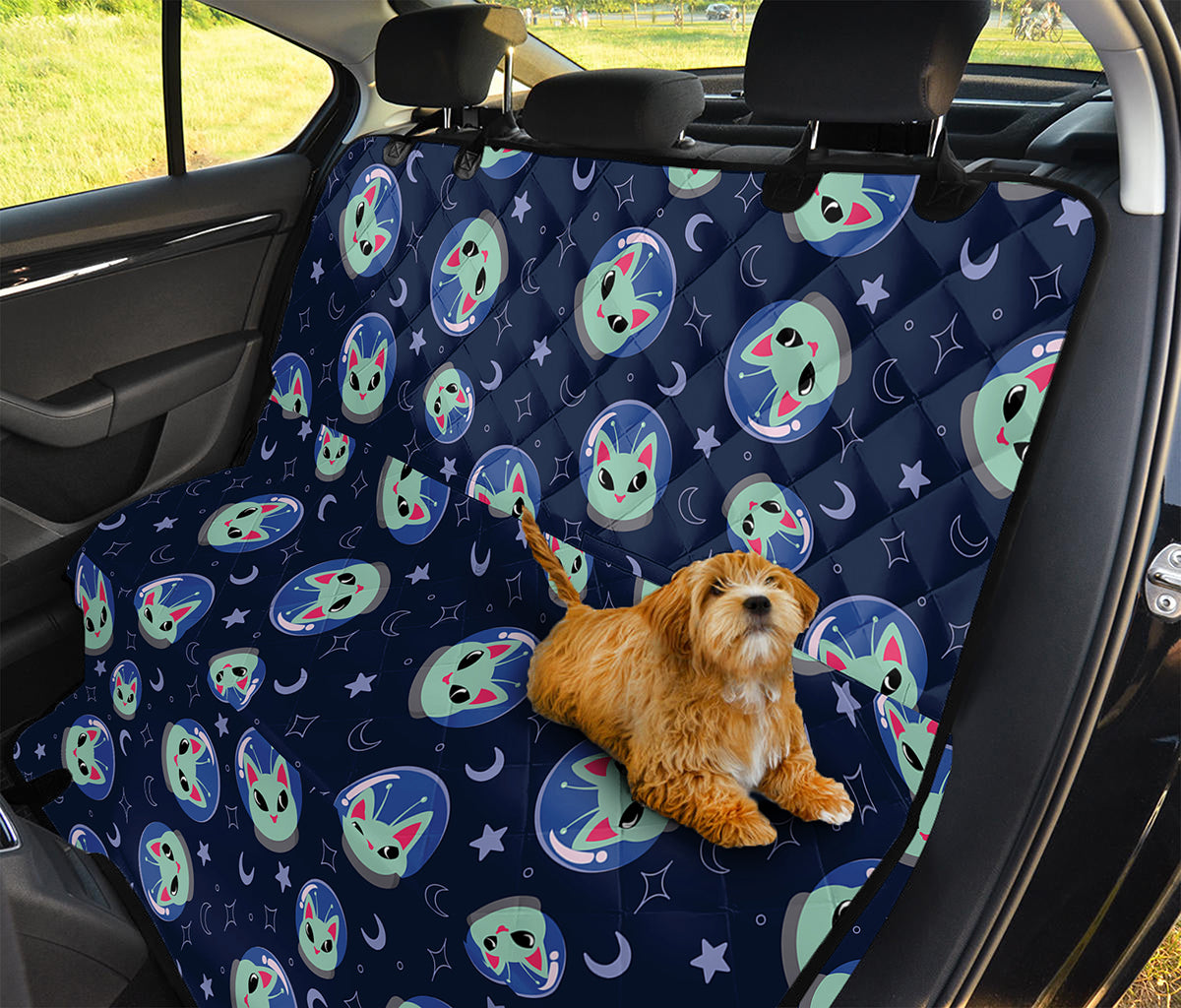Astronaut Alien Cat Print Pet Car Back Seat Cover