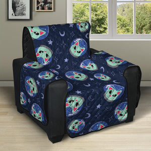 Astronaut Alien Cat Print Recliner Protector