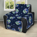 Astronaut Alien Cat Print Recliner Protector