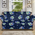 Astronaut Alien Cat Print Sofa Protector