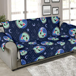 Astronaut Alien Cat Print Sofa Protector