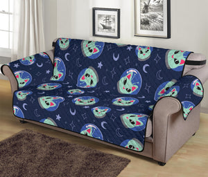 Astronaut Alien Cat Print Sofa Protector