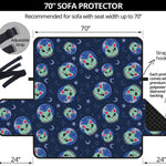 Astronaut Alien Cat Print Sofa Protector