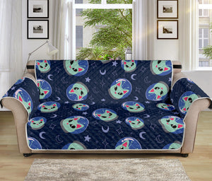 Astronaut Alien Cat Print Sofa Protector