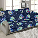 Astronaut Alien Cat Print Sofa Protector