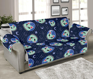 Astronaut Alien Cat Print Sofa Protector