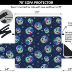 Astronaut Alien Cat Print Sofa Protector