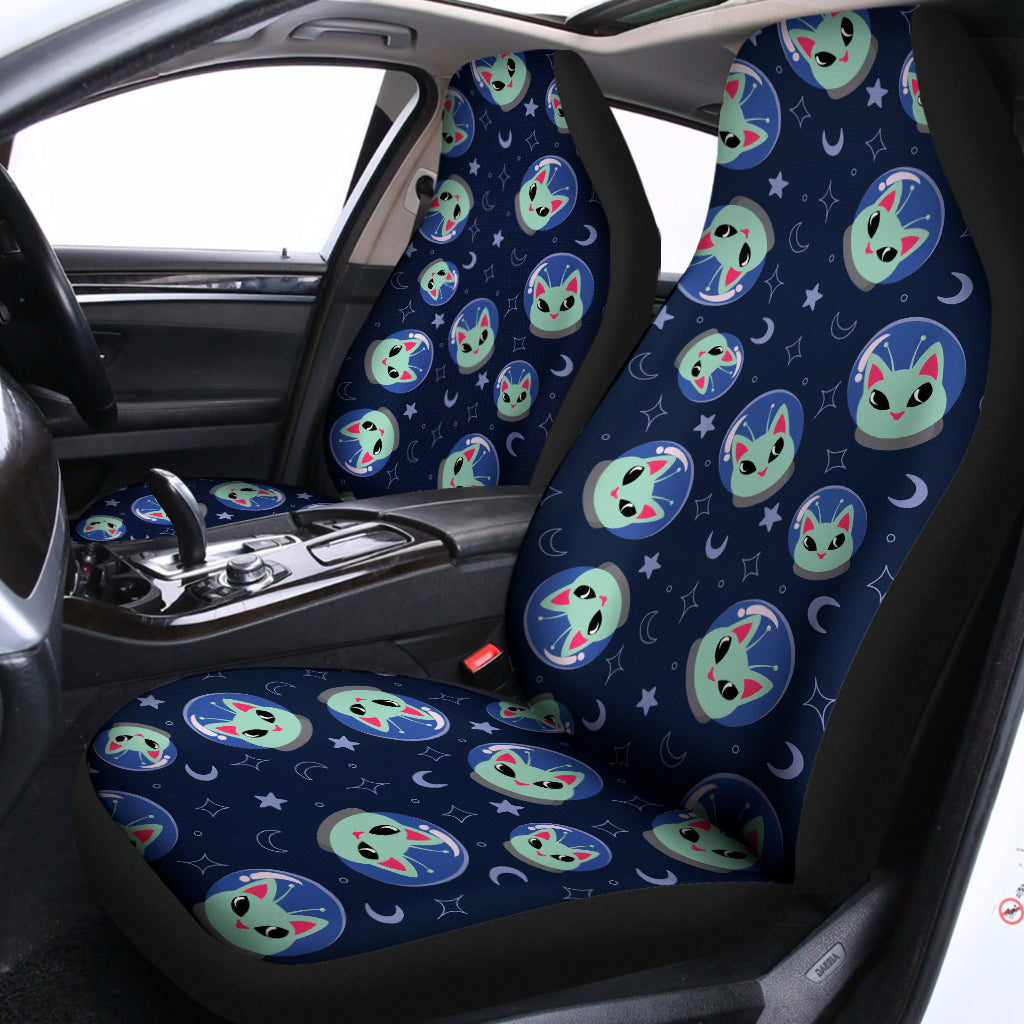 Astronaut Alien Cat Print Universal Fit Car Seat Covers