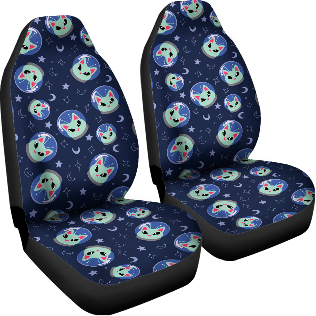 Astronaut Alien Cat Print Universal Fit Car Seat Covers