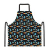 Astronaut And Space Pixel Pattern Print Apron