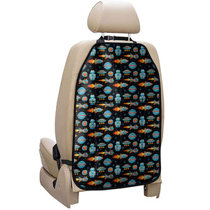 Astronaut And Space Pixel Pattern Print Car Seat Organizers