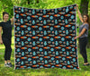 Astronaut And Space Pixel Pattern Print Quilt