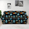 Astronaut And Space Pixel Pattern Print Sofa Cover