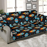 Astronaut And Space Pixel Pattern Print Sofa Protector