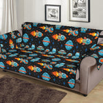 Astronaut And Space Pixel Pattern Print Sofa Protector