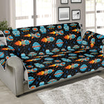 Astronaut And Space Pixel Pattern Print Sofa Protector