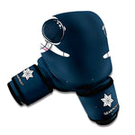 Astronaut Couple In Space Print Boxing Gloves