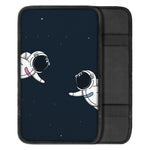 Astronaut Couple In Space Print Car Center Console Cover