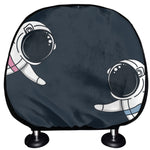 Astronaut Couple In Space Print Car Headrest Covers