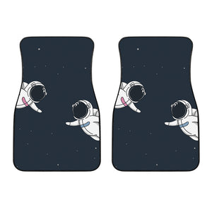 Astronaut Couple In Space Print Front Car Floor Mats