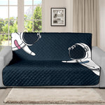 Astronaut Couple In Space Print Futon Protector