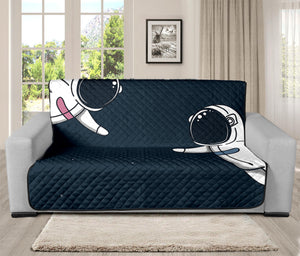 Astronaut Couple In Space Print Futon Protector