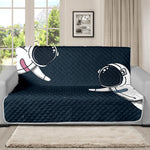 Astronaut Couple In Space Print Futon Protector