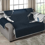 Astronaut Couple In Space Print Loveseat Protector