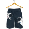 Astronaut Couple In Space Print Men's Shorts