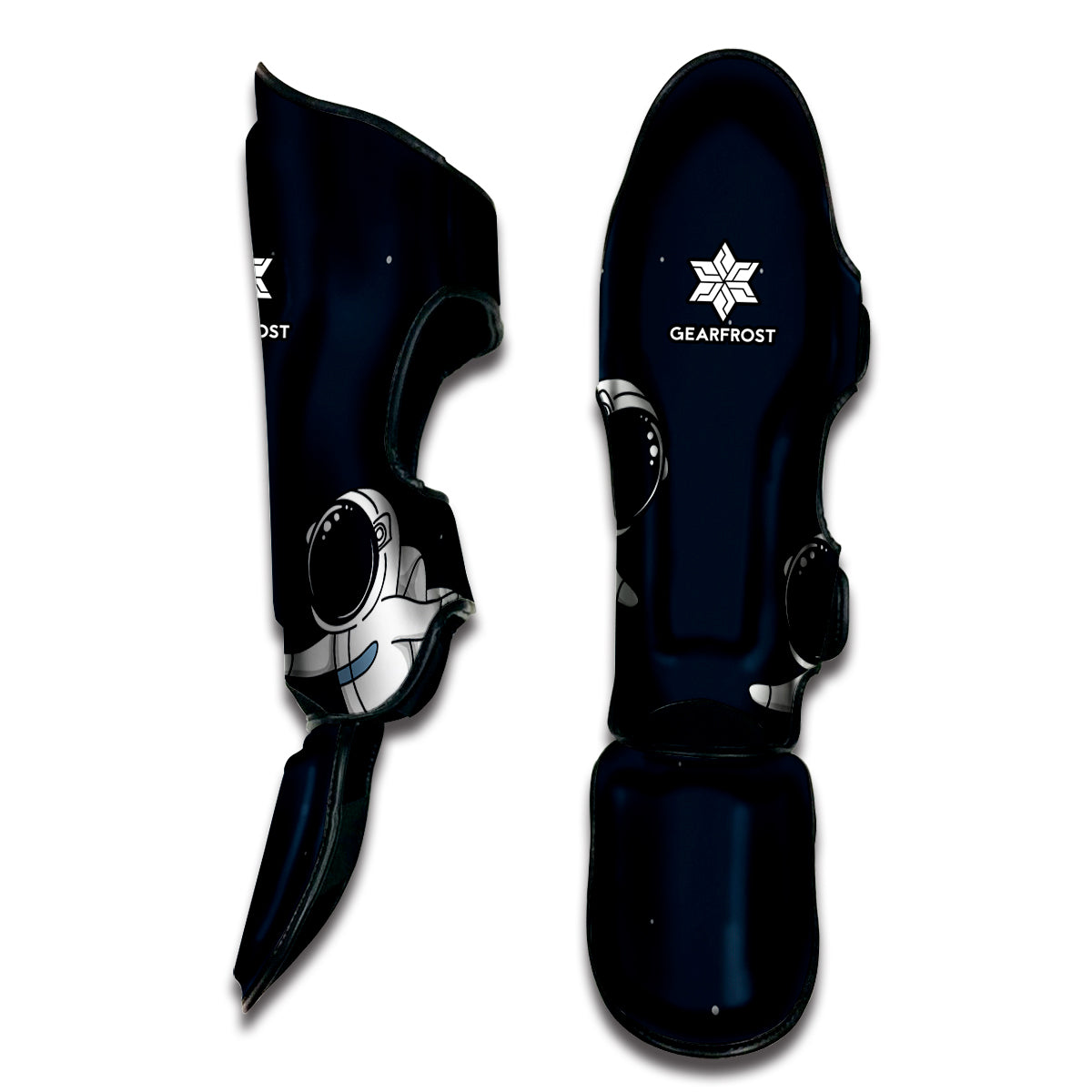 Astronaut Couple In Space Print Muay Thai Shin Guard