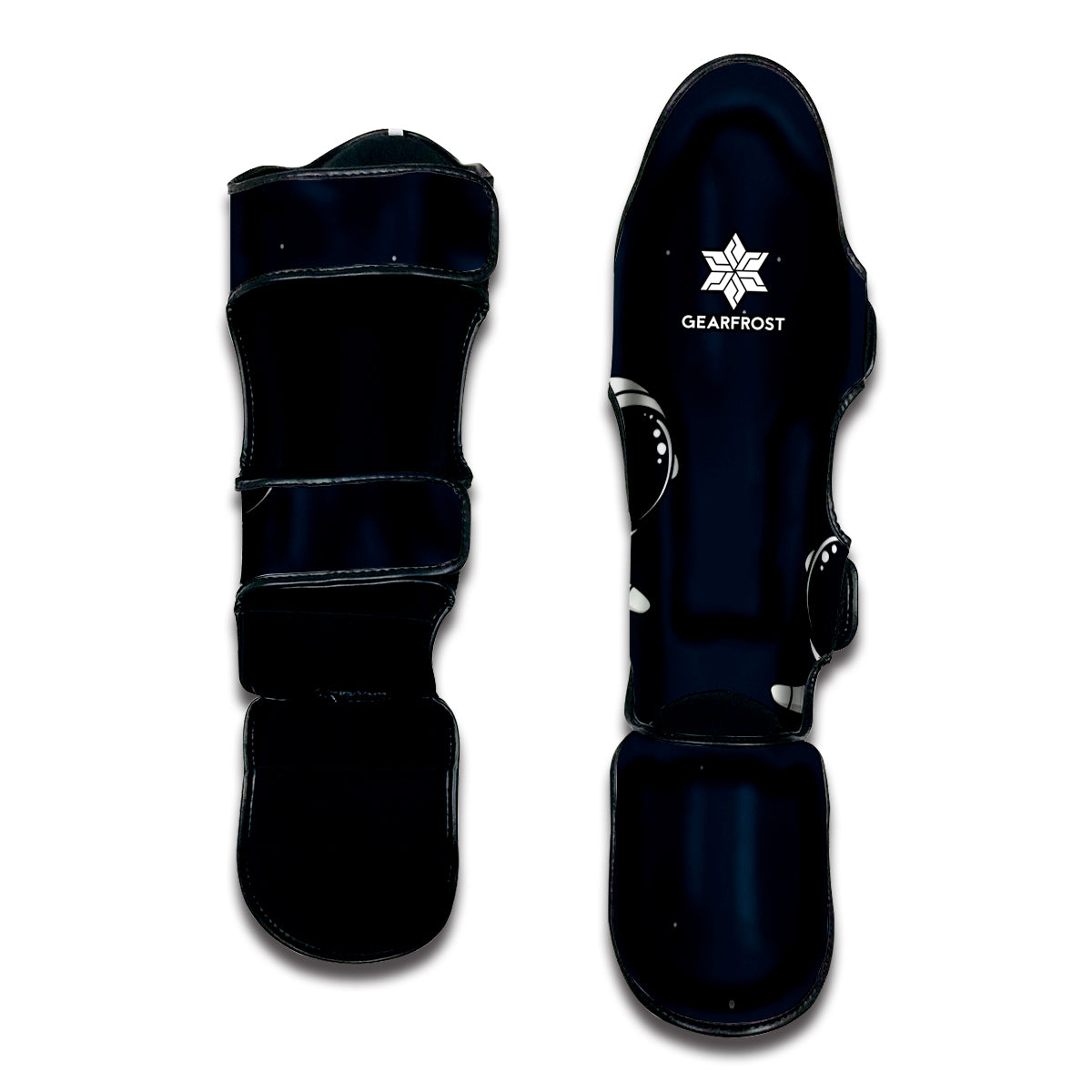 Astronaut Couple In Space Print Muay Thai Shin Guard