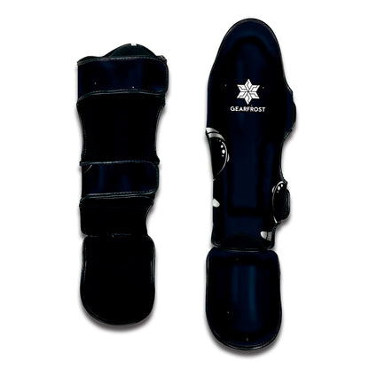 Astronaut Couple In Space Print Muay Thai Shin Guard