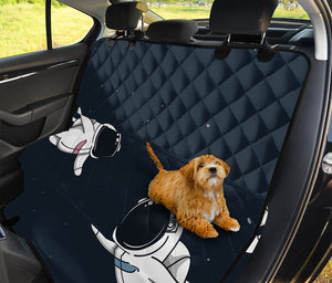 Astronaut Couple In Space Print Pet Car Back Seat Cover