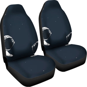 Astronaut Couple In Space Print Universal Fit Car Seat Covers