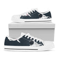 Astronaut Couple In Space Print White Low Top Sneakers