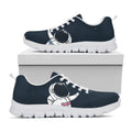 Astronaut Couple In Space Print White Running Shoes