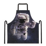 Astronaut Floating In Outer Space Print Apron