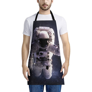 Astronaut Floating In Outer Space Print Apron