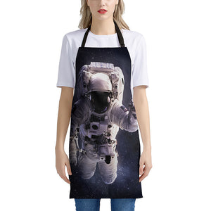 Astronaut Floating In Outer Space Print Apron