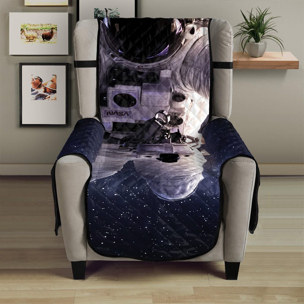 Astronaut Floating In Outer Space Print Armchair Protector