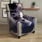 Astronaut Floating In Outer Space Print Armchair Protector