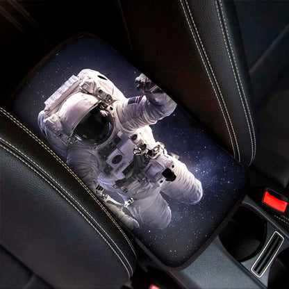 Astronaut Floating In Outer Space Print Car Center Console Cover